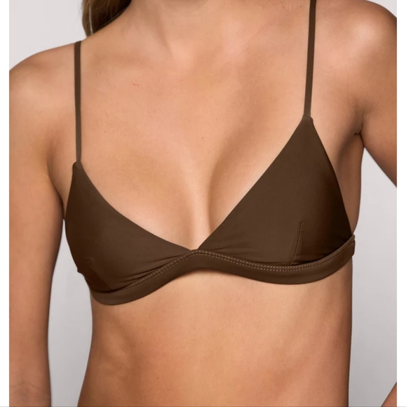 Mikoh Chiba Triangle Swim Top Blush Size S - Picture 6 of 10